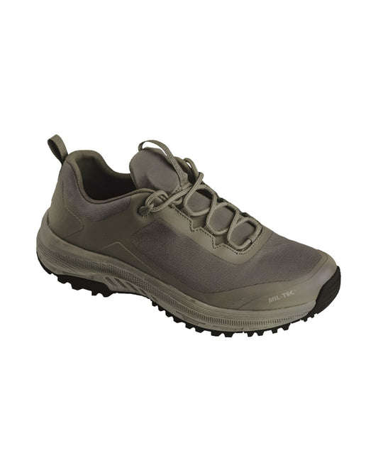 Pantofi Tactici Mil-Tec Sneaker – Plasă Respirabilă, Talpă din Cauciuc, Oliv