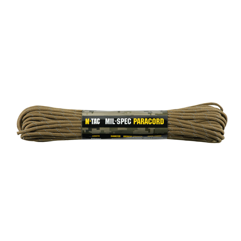 Paracord 550 M-Tac - Coyote Reflectorizant, 15m