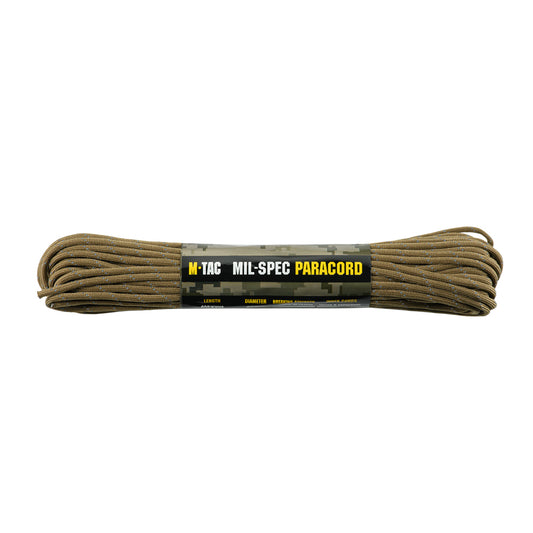 Paracord 550 M-Tac - Coyote Reflectorizant, 15m
