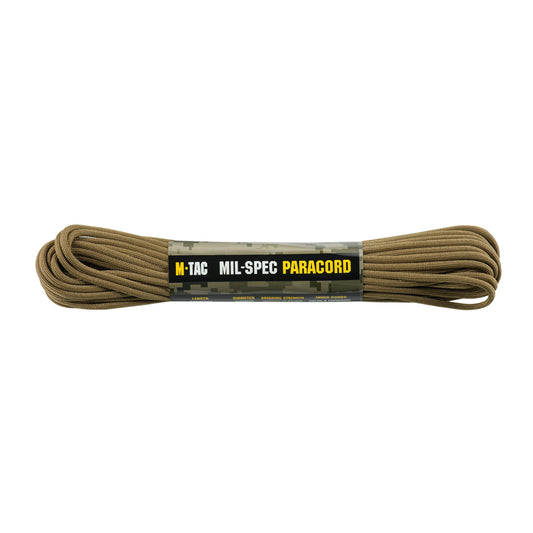 Paracord 550 M-Tac Mil-Spec - Coyote, 15m (Rezistență 270kg)