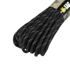 Paracord 550 M-Tac - Negru Reflectorizant, Mil-Spec