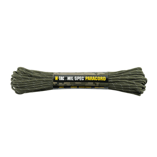 Paracord 550 Ranger Green Reflective M-Tac - Militar și Outdoor