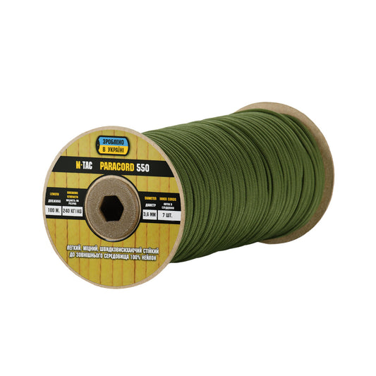 Paracord 550 Tip III M-Tac - Verde Army Green, 100m