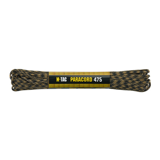 Paracord M-Tac 475 Negru/Coyote - Rezistență la Purtător