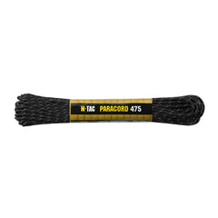 Paracord M-Tac 475 Negru Reflectorizant - Rezistență și Vizibilitate