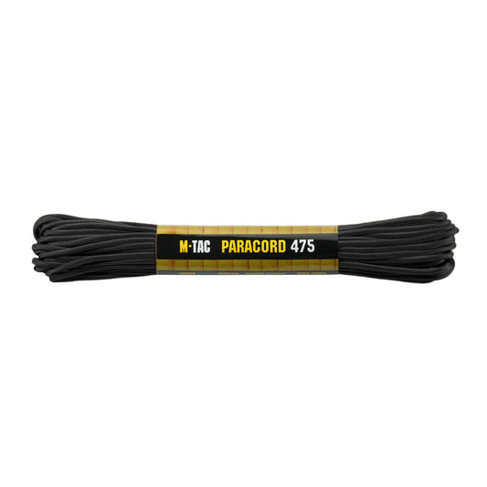 Paracord M-Tac 475 Negru – Rezistență Ușoară și Fiabilitate Garantată