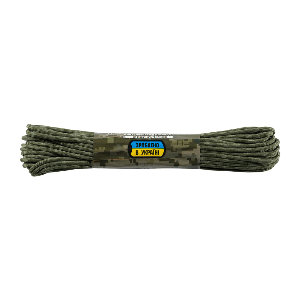 Paracord M-Tac 550 MIL-SPEC 15m - Ranger Green, Rezistență 270 kg
