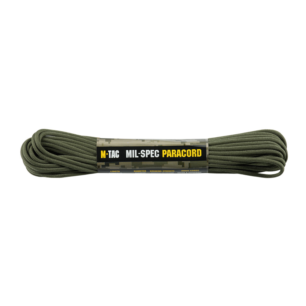 Paracord M-Tac 550 MIL-SPEC 15m - Ranger Green, Rezistență 270 kg