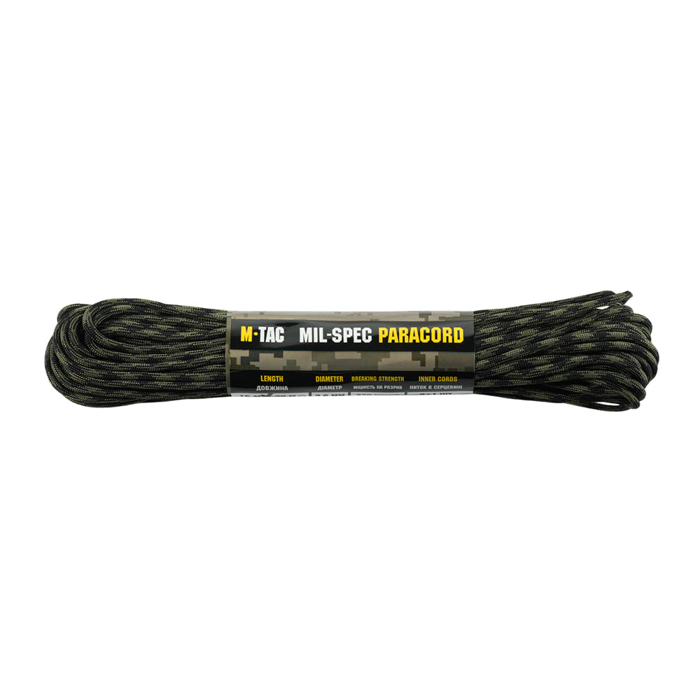 Paracord M-Tac 550 MIL-SPEC Black Forest - Rezistență 270kg