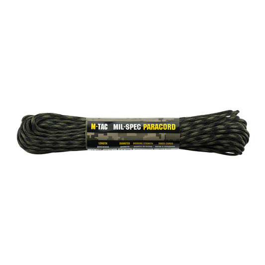 Paracord M-Tac 550 MIL-SPEC Black Forest - Rezistență 270kg