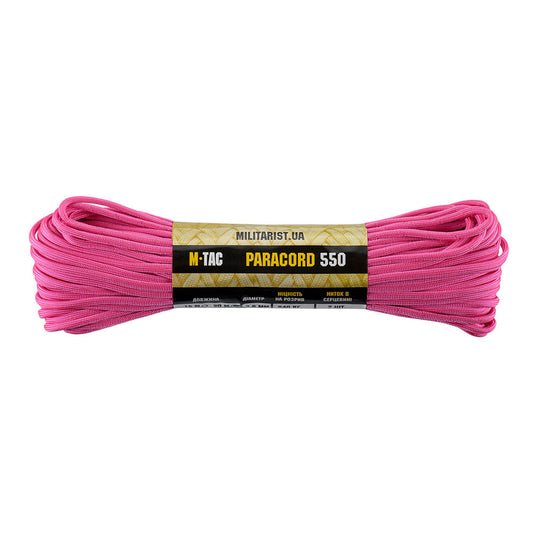 Paracord M-Tac 550 Tip III – Neon Pink Rezistent și Versatil