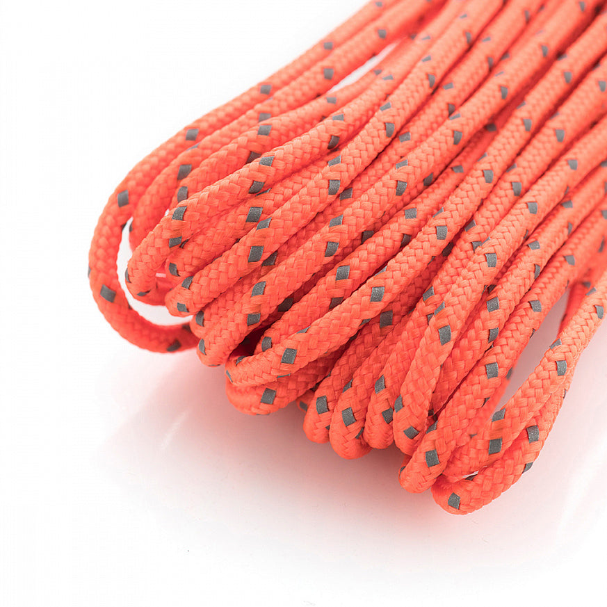 Paracord M-Tac Minicord Reflectiv 15m - Portocaliu Siguranță