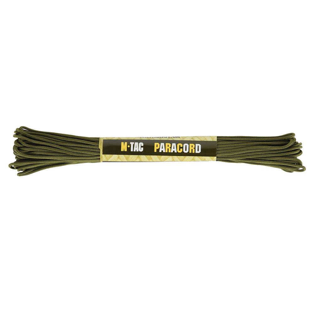 Paracord Minicord M-Tac 15m - Verde Militar, Rezistență 100 kg