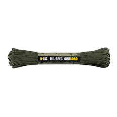 Paracord Minicord M-Tac Mil-Spec 30m - Ranger Green, Rezistență 100kg