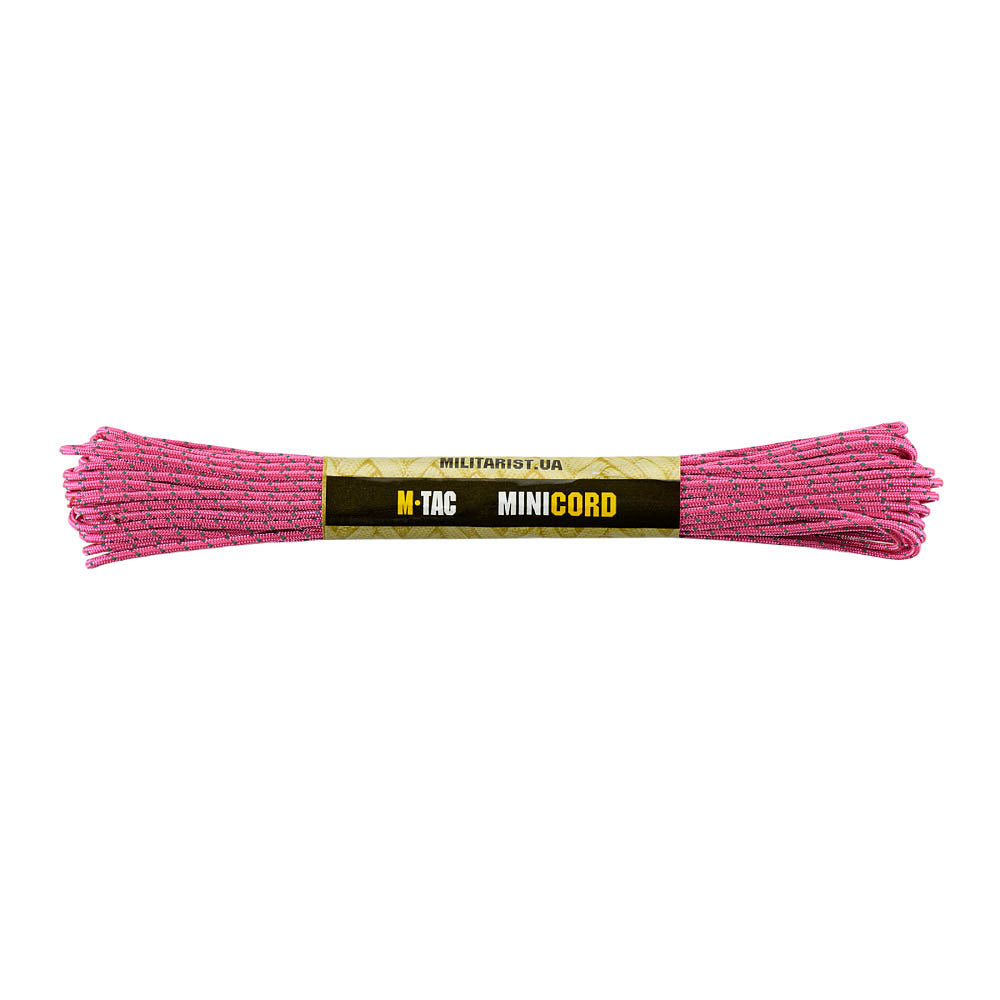 Paracord Minicord Reflectorizant M-Tac - Neon Roz