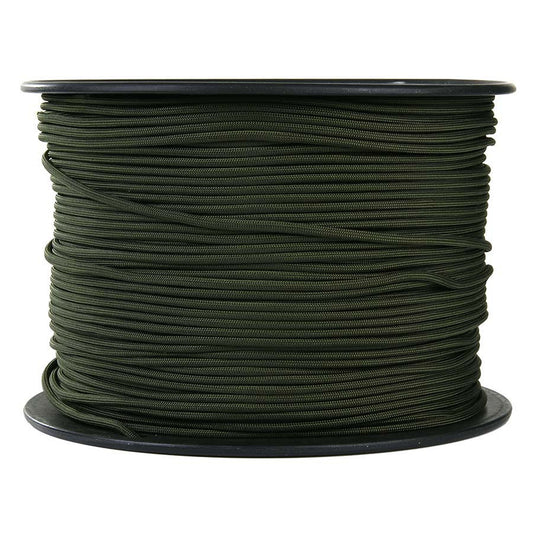Paracord Rola 7 Strands 300m Verde/Negru Fosco - Versatilitate Outdoor Maximă