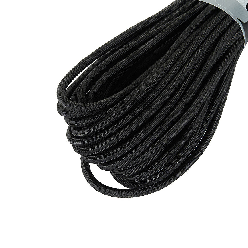 Paracord Shock-Cord M-Tac Negru 15m - Elastic și Rezistent