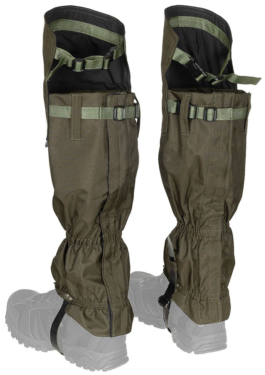 Parazapezi Overknee Oliv MFH - Extra Lungi, Fermoar Integral