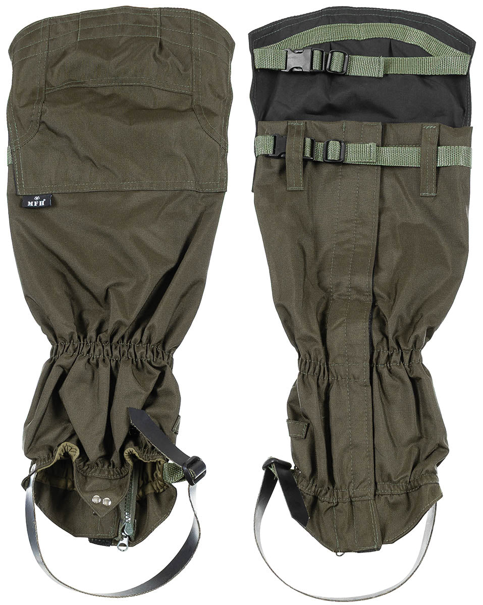 Parazapezi Overknee Oliv MFH - Extra Lungi, Fermoar Integral