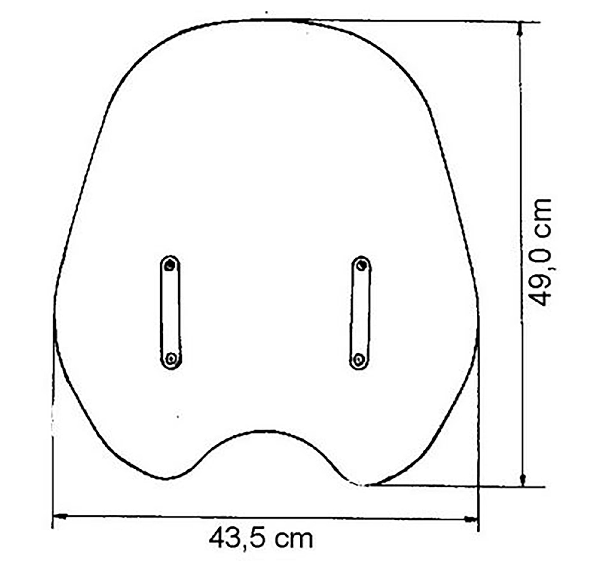 Parbriz Customshield MRA - Fumuriu, 490mm