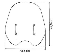 Parbriz Customshield MRA - Fumuriu, 490mm