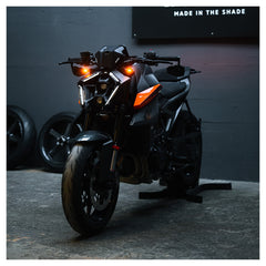 Parbriz Motoism KTM 990 / 1390 Duke 24- - Design Compact, Negru Mat