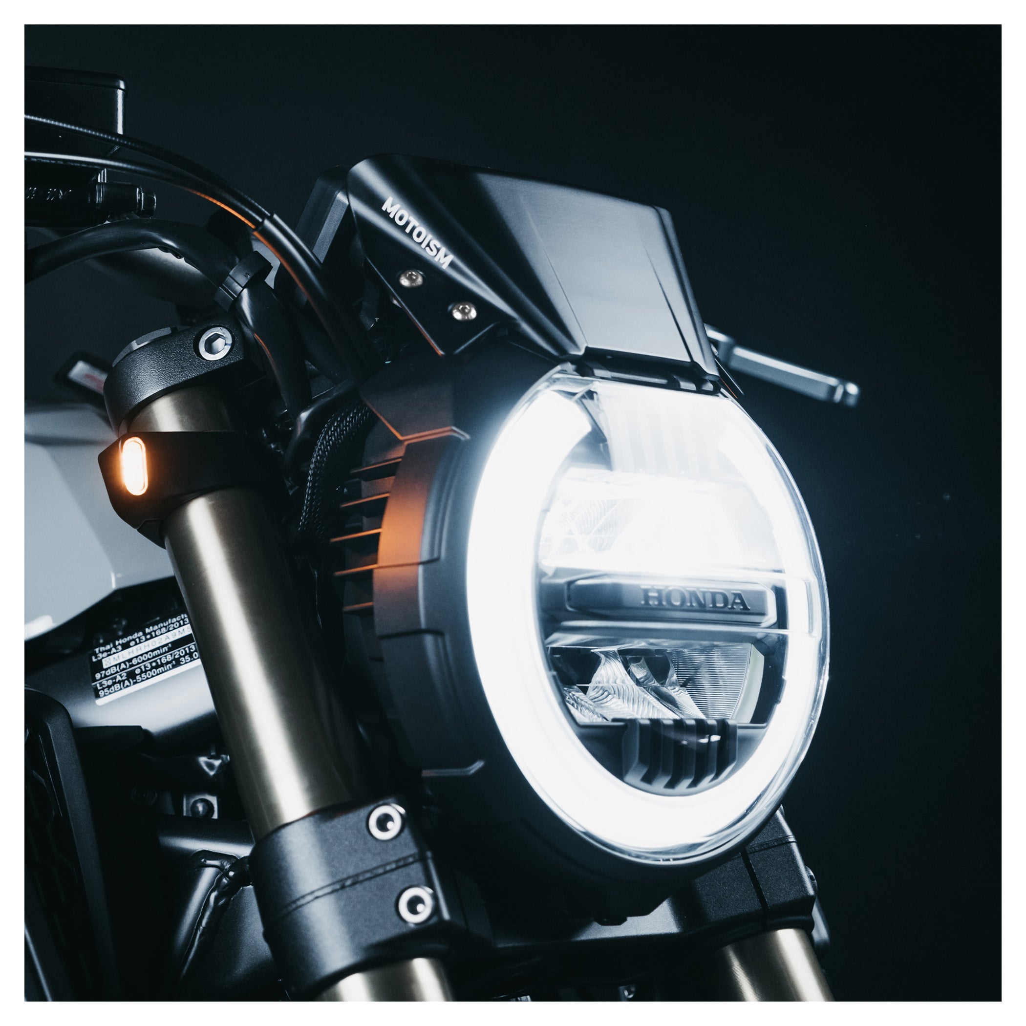 Parbriz MOTOISM pentru Honda CB650R - Design Mat Negru