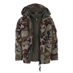Parka Military USA Woodland 101 INC® - Rezistență Iarnă Extremă