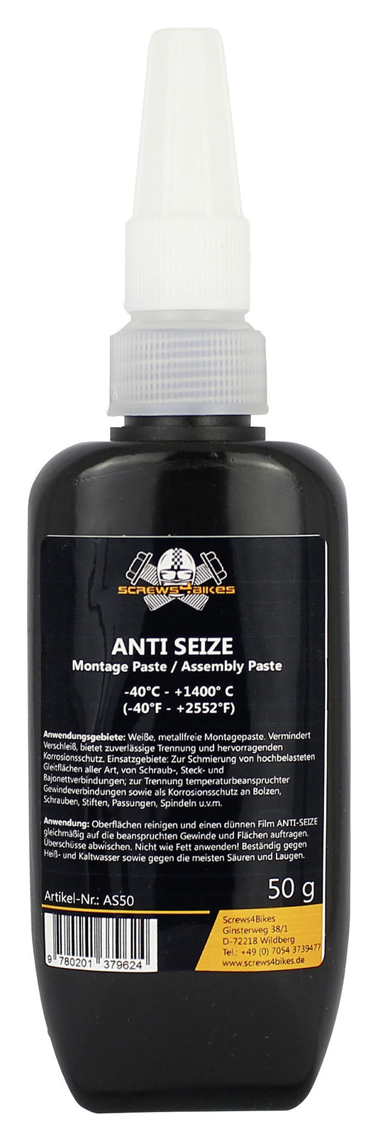 Pastă Anti-Seize Screws4Bikes - Protecție Coroziune & Blocare