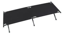 Pat de Câmp US Feldbett Alu Negru MFH - Cadru Aluminiu, Tuburi Pătrate