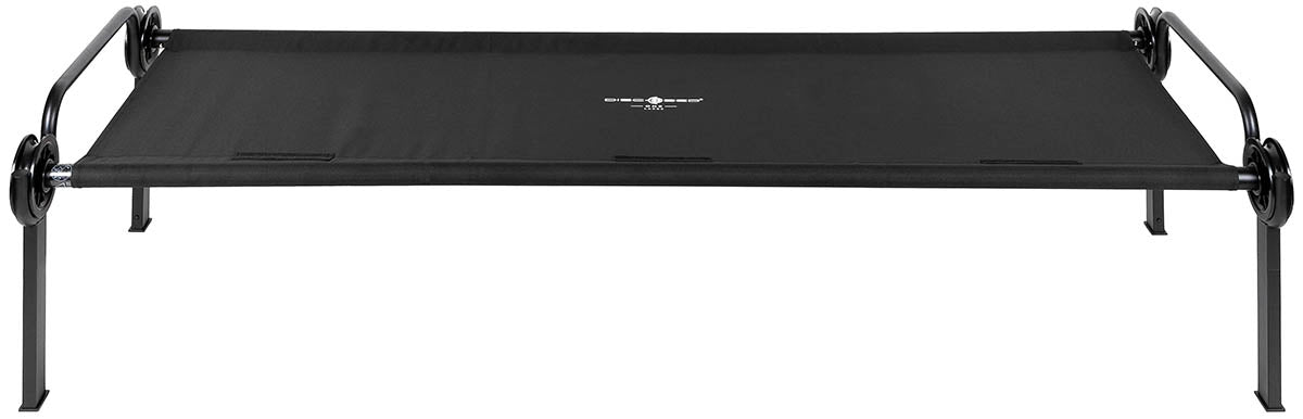 Pat de campanie Disc-O-Bed ONE L Negru - Sarcină max. 150 kg, Asamblare rapidă