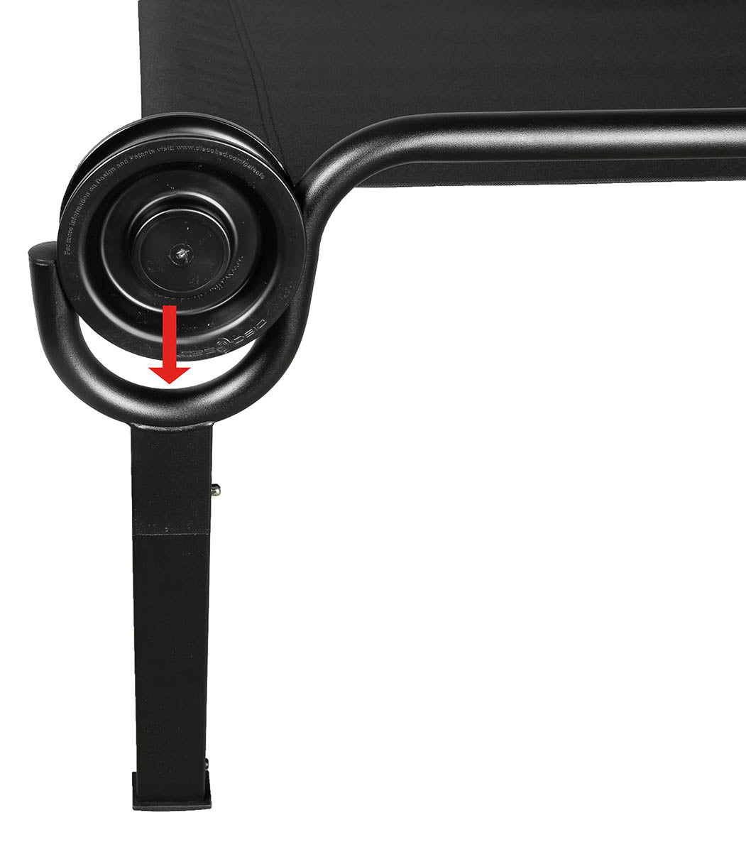 Pat de Campanie Disc-O-Bed ONE L Oliv - Montaj rapid, Sarcina max. 150 kg