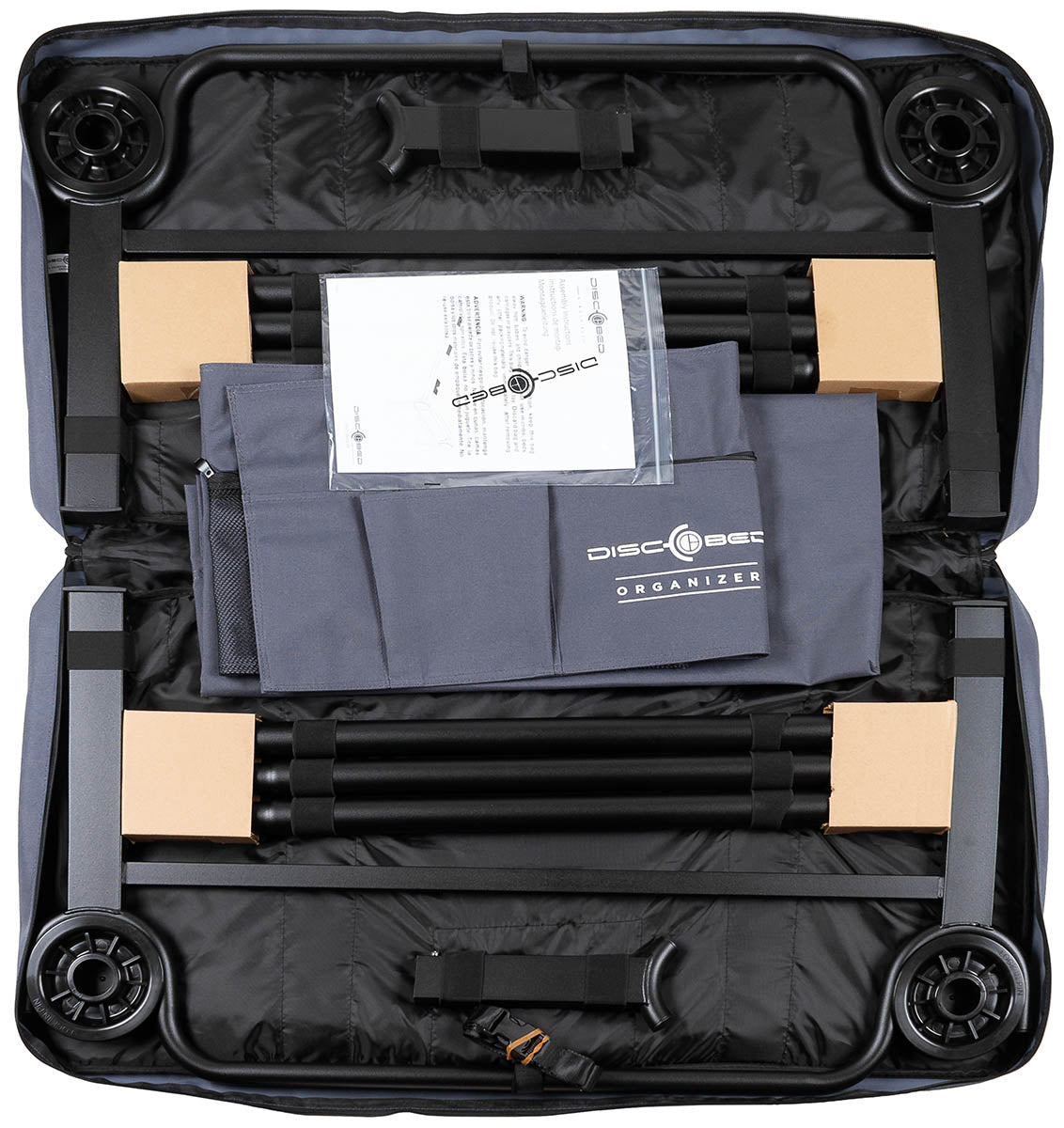 Pat de Campanie Disc-O-Bed XLT Antracit - Sarcina Max. 227 kg, Asamblare Rapidă