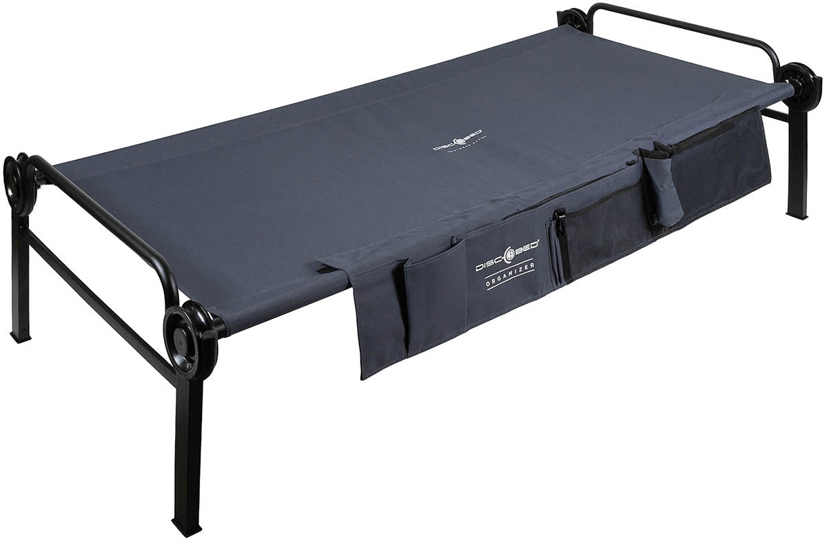 Pat de Campanie Disc-O-Bed XLT Antracit - Sarcina Max. 227 kg, Asamblare Rapidă
