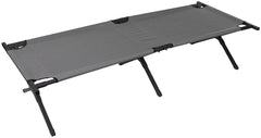 Pat de campanie pliabil Antracit - Sarcina max. 110 kg, Cadru metalic
