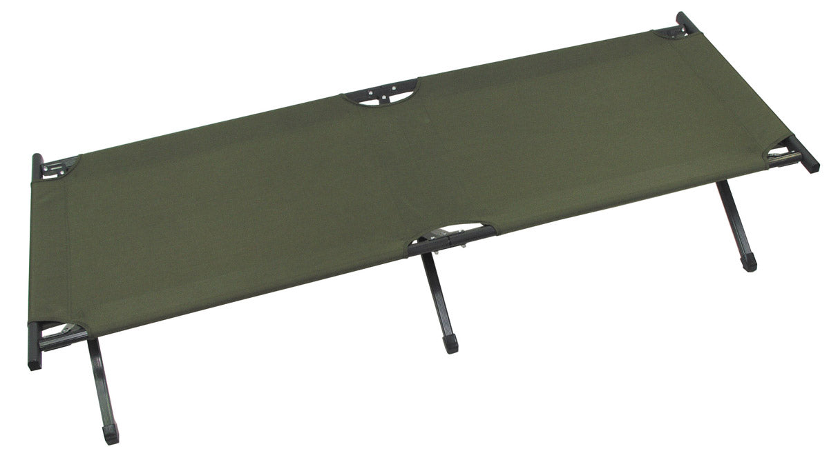 Pat de Campanie US Feldbett Alu Oliv MFH - Aluminiu, 120 kg
