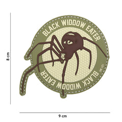 Patch 3D PVC Black Widdow Eater Coyote - Marcă-ți Identitatea Tactică