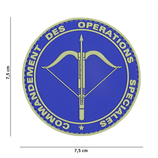 Patch 3D PVC Commandement Albastru - Semn Distinctiv de Lider Tactic