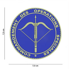 Patch 3D PVC Commandement Albastru - Semn Distinctiv de Lider Tactic