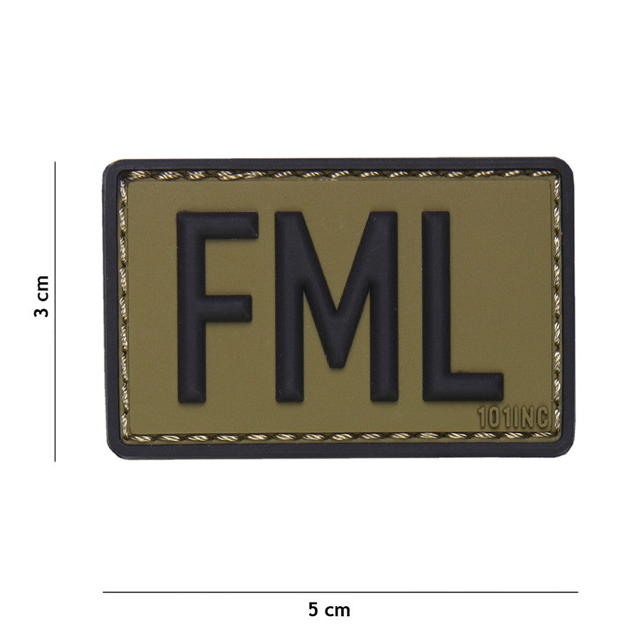 Patch 3D PVC FML Verde - Declarația Ta Nonconformistă