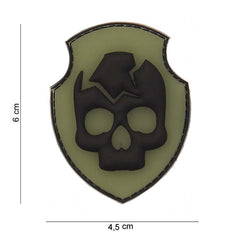 Patch 3D PVC Ghost Skull #12007 - Afirmă-ți Atitudinea Tactică