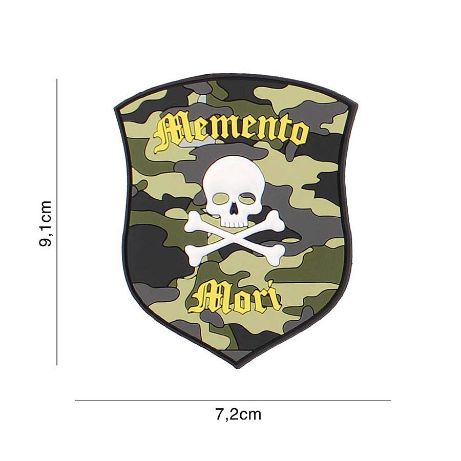 Patch 3D PVC Memento Mori Camo - Declarația Ta Tactică de Forță