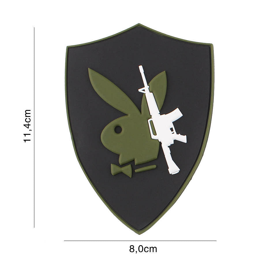 Patch 3D PVC Playboy Gun #5116 - Afirmă-ți Stilul Tău