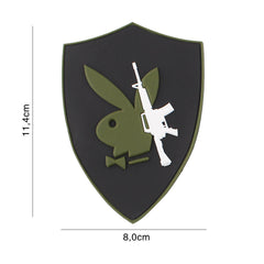 Patch 3D PVC Playboy Gun #5116 - Afirmă-ți Stilul Tău