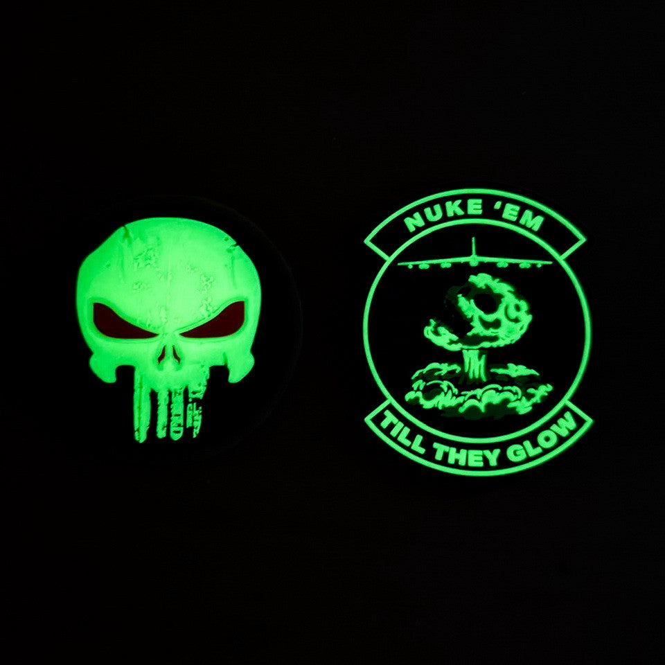 Patch 3D PVC Punisher Glow in the Dark - Semnalizează-ți Prezența Noaptea