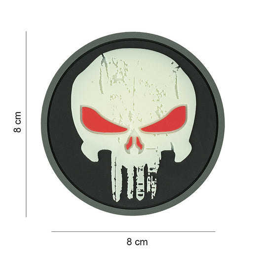 Patch 3D PVC Punisher Glow in the Dark - Semnalizează-ți Prezența Noaptea