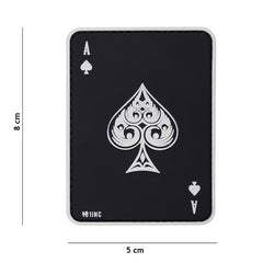 Patch 3D PVC Schoppen Aas Negru - Simbolul Autorității Supreme