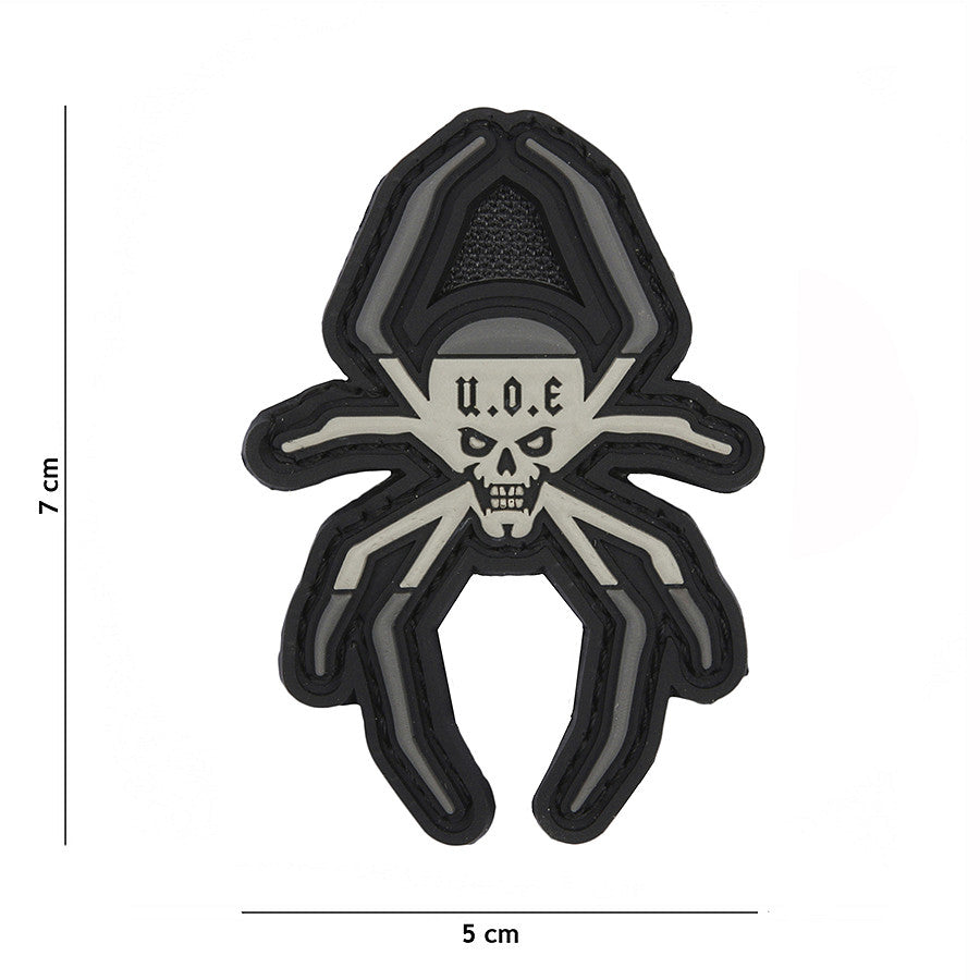 Patch 3D PVC Spaanse Spin Gri Tactic - Semnul Identității Tale