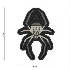 Patch 3D PVC Spaanse Spin Gri Tactic - Semnul Identității Tale