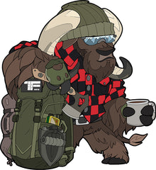 Patch 3D PVC TF-2215 Bushcraft Ox Nr.2 - Spirit de Aventură Detaliat